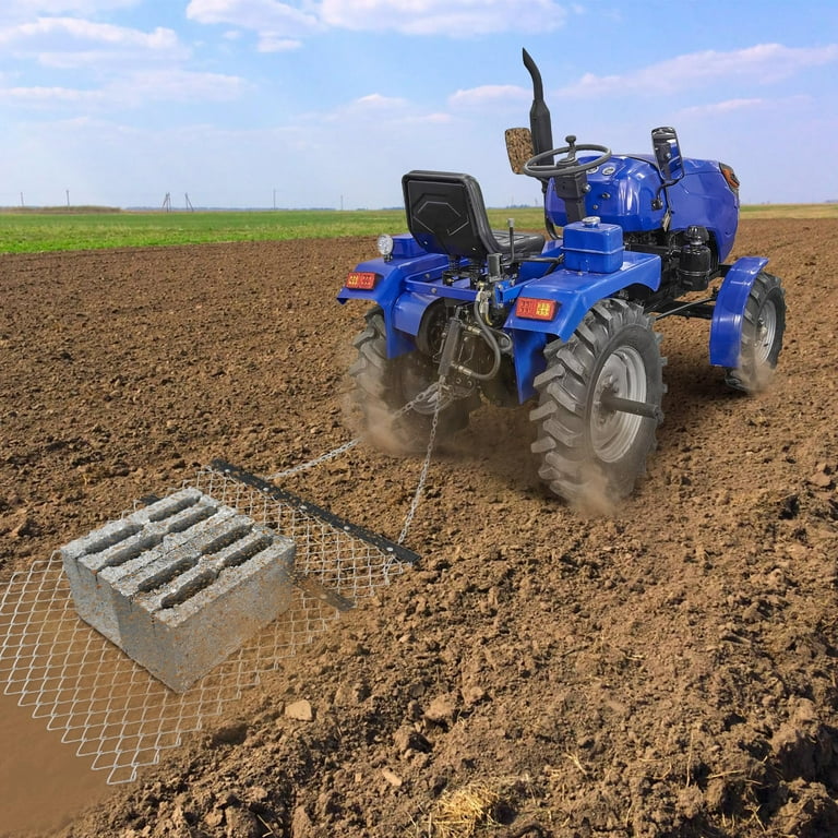 Towallmark Drag Chain Harrow 4 x 5 ft, Lawn Level ATV Drag