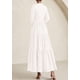 thumbnail image 5 of Vestido PRETTYGARDEN Otoño 2025 Blanco Maxi de Manga Larga XL, 5 of 5