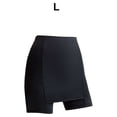 thumbnail image 3 of Jumpingount Pantalones cortos de seguridad de doble capa sin costuras para mujer, pantalones cortos finos adelgazantes, ropa interior de seda Prendas para la parte inferior del cuerpo Negro, 3 of 6