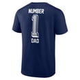 thumbnail image 3 of Men's Navy Dallas Cowboys Number One Dad T-Shirt, 3 of 3