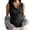 Dark Grey, variant on LYMAYTER S-XL Women's Button Vest Sleeveless Tank Slim Vest