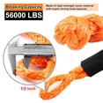thumbnail image 2 of JCHL Soft Shackle Synthetic Road Recovery Rope 1/2' X 23 Inch 56000LBS Breaking Strength Tow Shackles for Sailing SUV Off Road Towing ATV Recovery 2 Pack, 2 of 9