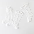 thumbnail image 6 of Karoyedx Toddler Girls Socks Knee High Socks for Girls Seamless Knee Socks Cable Knit Uniform Socks Cotton Long Socks Kids Dress Socks Pink Size,6-8 Years, 6 of 7