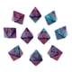 thumbnail image 1 of Juego de Dados Poliédricos de 10x 10 Uds. Dados de Múltiples Caras D8 para Juegos Púrpura + Azul, 1 of 8