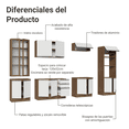 thumbnail image 4 of Cocina Integral Completa Armario de Vidrio Madesa Glamy MB 1, 4 of 12