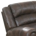 thumbnail image 2 of Leatherette Manual Motion Recliner with Tufted Back Brown - Saltoro Sherpi, 2 of 5