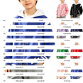 thumbnail image 3 of Boys Varsity Bomber Jacket Girls Baseball Collar Jackets Color Block Drop Shoulder Sweatshirt Lightweight Uniform Preppy Coat, 3 of 4