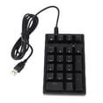 thumbnail image 2 of Teclado Numérico, Teclado Numérico Mecánico K21 Interruptor Azul USB Mini Portátil 21 Teclas LED De Color Con Cable Para PC Para Computadora Portátil, 2 of 7
