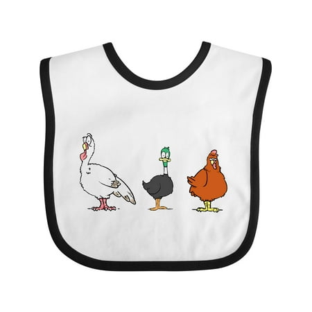 

Inktastic Thanksgiving Turkey Duck Chicken Turducken Gift Baby Boy or Baby Girl Bib