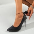 thumbnail image 5 of Women's Patterned Pointed Toe Stiletto Heels, Slip-On Comfortable Dress Shoes, Fashion High Heel Pumps for Party & Daily Wear, 5 of 10