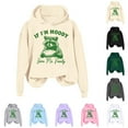thumbnail image 6 of YUEHUA Women's Hoodie Funny Raccoon Give Me Foody If I'M Moody Give Me Foody Crewneck Pullover Light Gray, Size XXL, 6 of 6