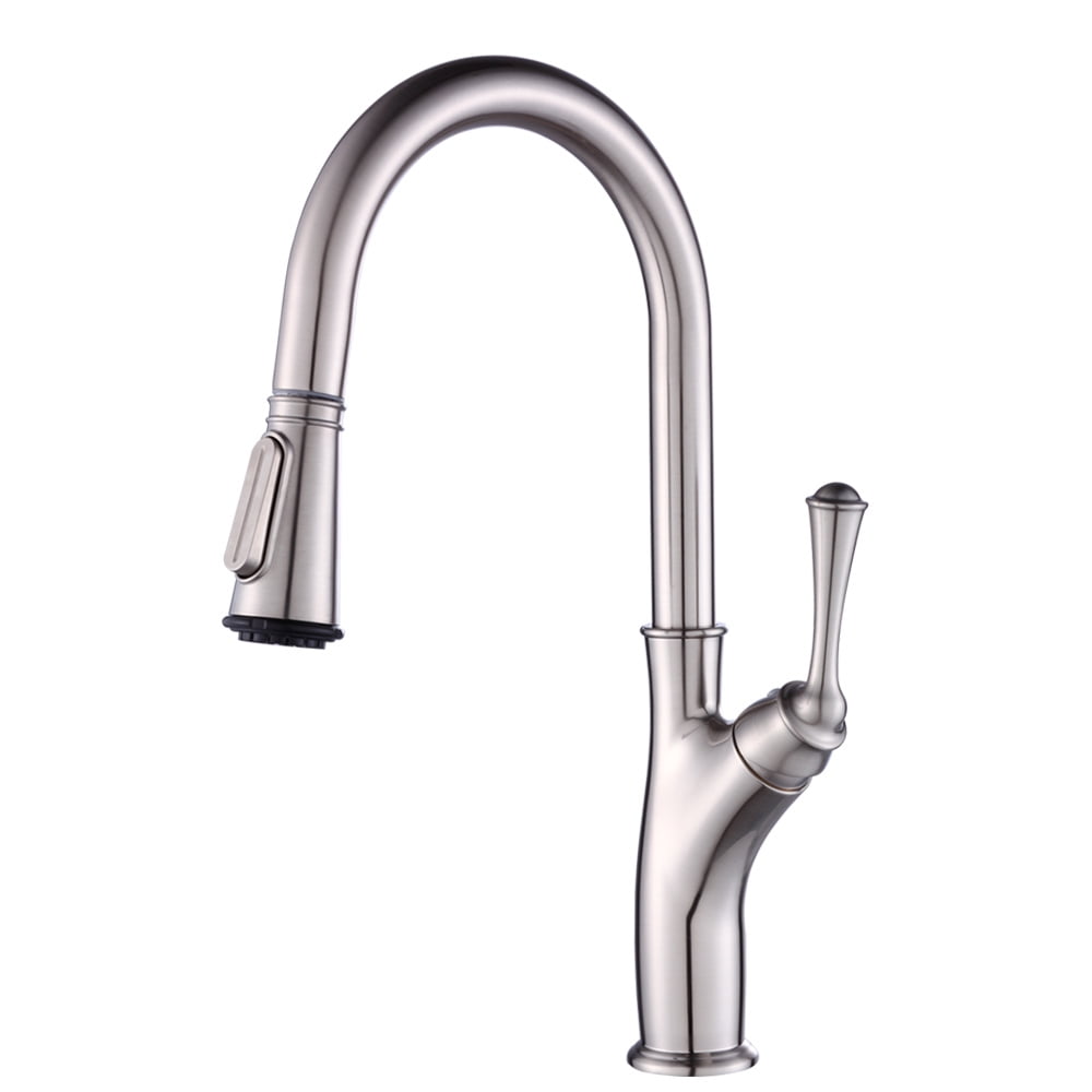 Kepooman 7105 Bathroom Faucet, Draw-out Type Hot and Cold Stainless Steel Sink Faucet for Kitchen, Lead-Free Gooseneck Design, Household Rotatable Telescopic Splash Proof Kepooman 7105 Bathroom Faucet, Draw-out Type Hot and Cold Stainless Steel Sink Faucet for Kitchen, Lead-Free Gooseneck Design, Household Rotatable Telescopic Splash Proof