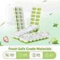 thumbnail image 2 of Ice Cube Tray 4-pack Of Easy-release Silicone And Flexible 14-piece Ice Cube Tray Splash Resistant, 2 of 5