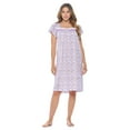 thumbnail image 5 of Casual Nights Women's Short Sleeve Floral And Lace Nightgown, 5 of 5