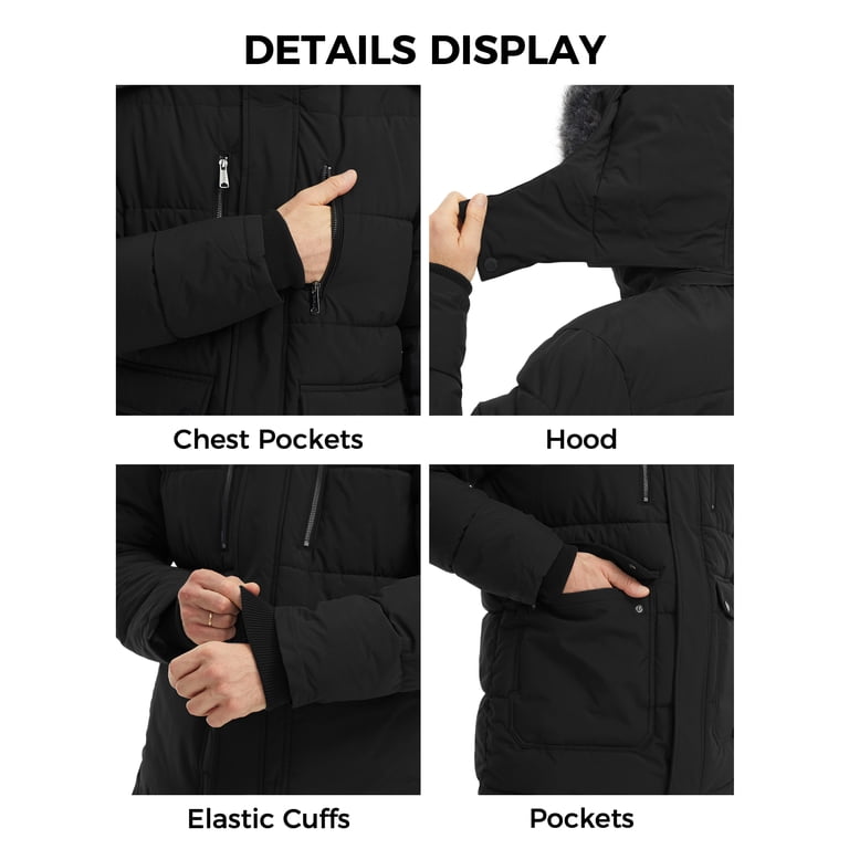 Wantdo Men's Winter Parka Jacket with Removable Hood photo 3