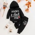 thumbnail image 2 of Gerichy Newborn Baby Boy Clothes Outfits Infant Letter Hoodie Romper Cute Pants Jumpsuit 0-18 Months, 2 of 7