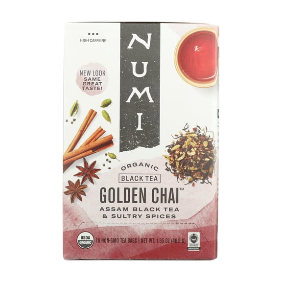 NUMI TEAS - Spiced Assam Black Tea Blend - 1.65 OZ, Case of 6