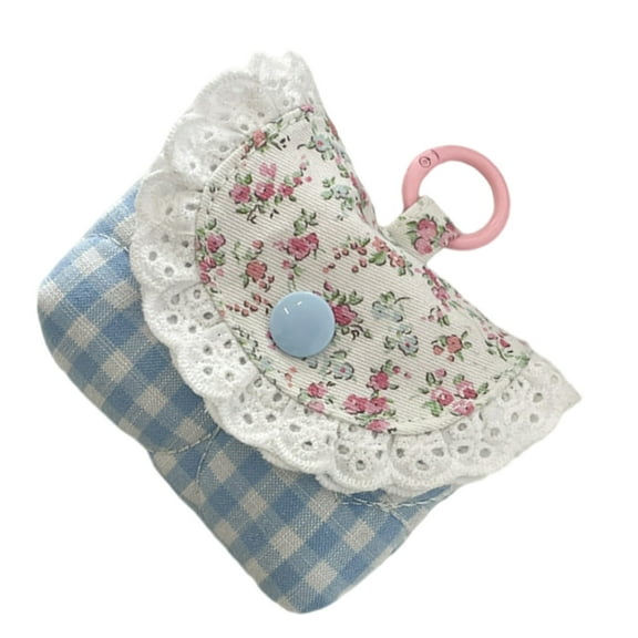 YIEMEEN Floral Print Coin Purse Toy Bag Change Purse Small Wallets Girls Lovely Lace Earphone Storage Bag Child Coin Pouch