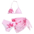 thumbnail image 4 of mgoYE Girls Swimsuit Size 5 6 7 8 9 10 Girl's 2/3 Piece Swimwear Set Cute Print Bikini Bathing Swim Suits 11-12 Years, 4 of 9