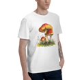 thumbnail image 2 of Plants Men's T-Shirt Cotton 100% Summer Tops Fashion Casual Cartoon Mushrooms Short Sleeves for Men Women Round Collar Top Tees, 2 of 6