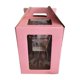 thumbnail image 4 of Caja para pasteles alta, contenedor para pasteles, almacenamiento de alimentos, resistente al polvo, multiusos, caja para pasteles escalonada Rosa 30cmx30cmx35cm, 4 of 9