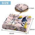 thumbnail image 7 of Tropical Sunset Palm Tree Floor Cushion - Oversized Boho Square Pillow for Adults, Thick PP Cotton Filling with Hawaiian Beach Landscape Print, 22x22 Inch, 7 of 7
