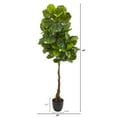 thumbnail image 2 of Nearly Natural 64" Fiddle Leaf Artificial Tree (Real Touch), 2 of 4
