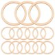 thumbnail image 5 of 50 piezas de accesorios para manualidades: círculos decorativos de madera, piezas redondas ahuecadas, mini rodajas de madera, accesorios para decoración de tela, tamaño 6 cm., 5 of 8