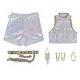 thumbnail image 3 of Demon Hunters Rumi Cosplay Costume Set White Halloween Party Fancy Dress for Womens A.., 3 of 5