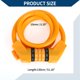 thumbnail image 4 of Candado de bicicleta de cable en espiral de Unique Bargains, candado pesado y reiniciable de 5 dígitos, 130 cm, naranja, 1 juego, 4 of 6