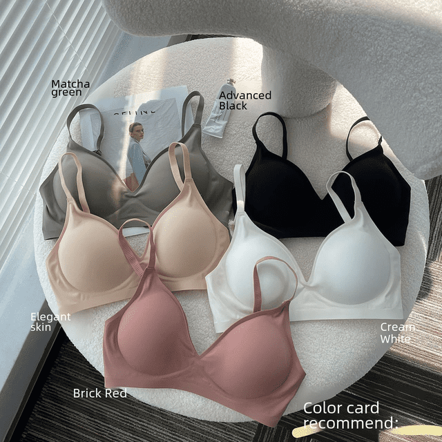 Sujetador sin costuras para mujer, accesorio para mostrar el pecho, transpirable, con frunces en el pecho, para mujer
