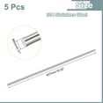 thumbnail image 2 of Uxcell 5Pack 304 Stainless Steel Rods, 8mm x 407mm Metal Solid Shaft Round Rod Lathe Bar Stock for Model Plane Cars Ship DIY Craft Metal Working, 2 of 5