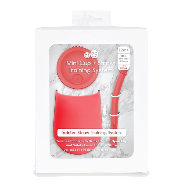 Mini vaso entrenador con popote Coral EZPZ VNP004