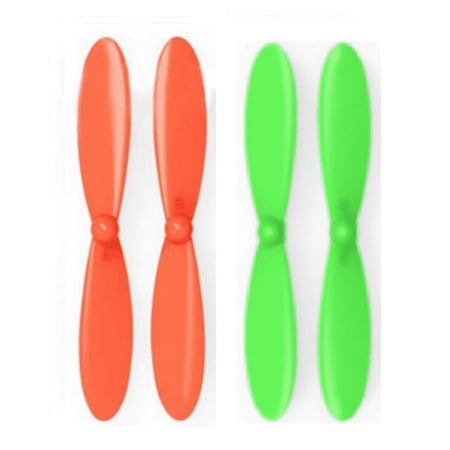 HobbyFlip Orange Green Propeller Blades Propellers Props Compatible with Traxxas QR-1