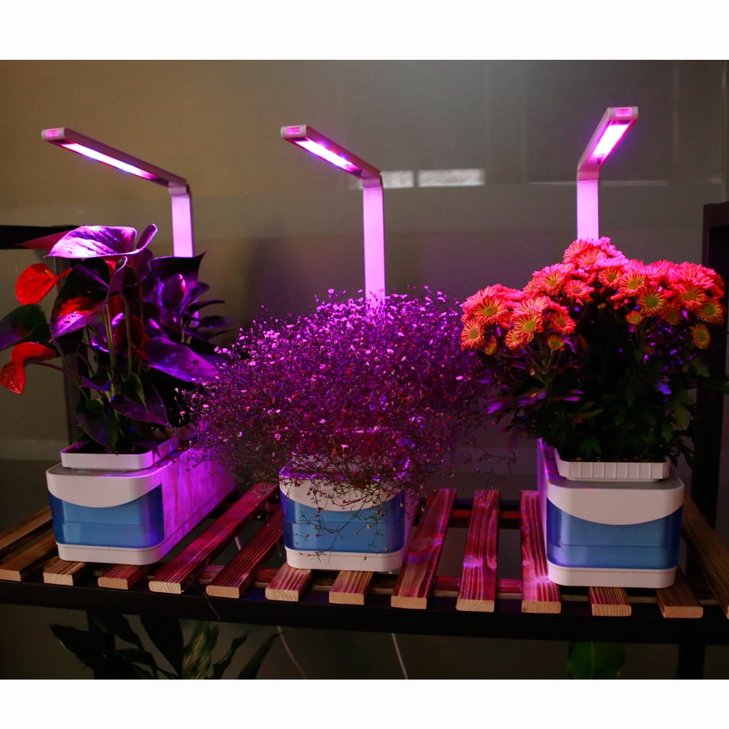 20 LED Grow Light Desk Lamp US Plug Indoor Hydroponic Herb Garden Kit 