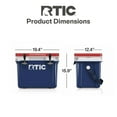 thumbnail image 5 of RTIC 22 QT Ultra-Light Hard-Sided Ice Chest Cooler, Fits 30 Cans, 8 Wine Bottles, Patriot, 5 of 8