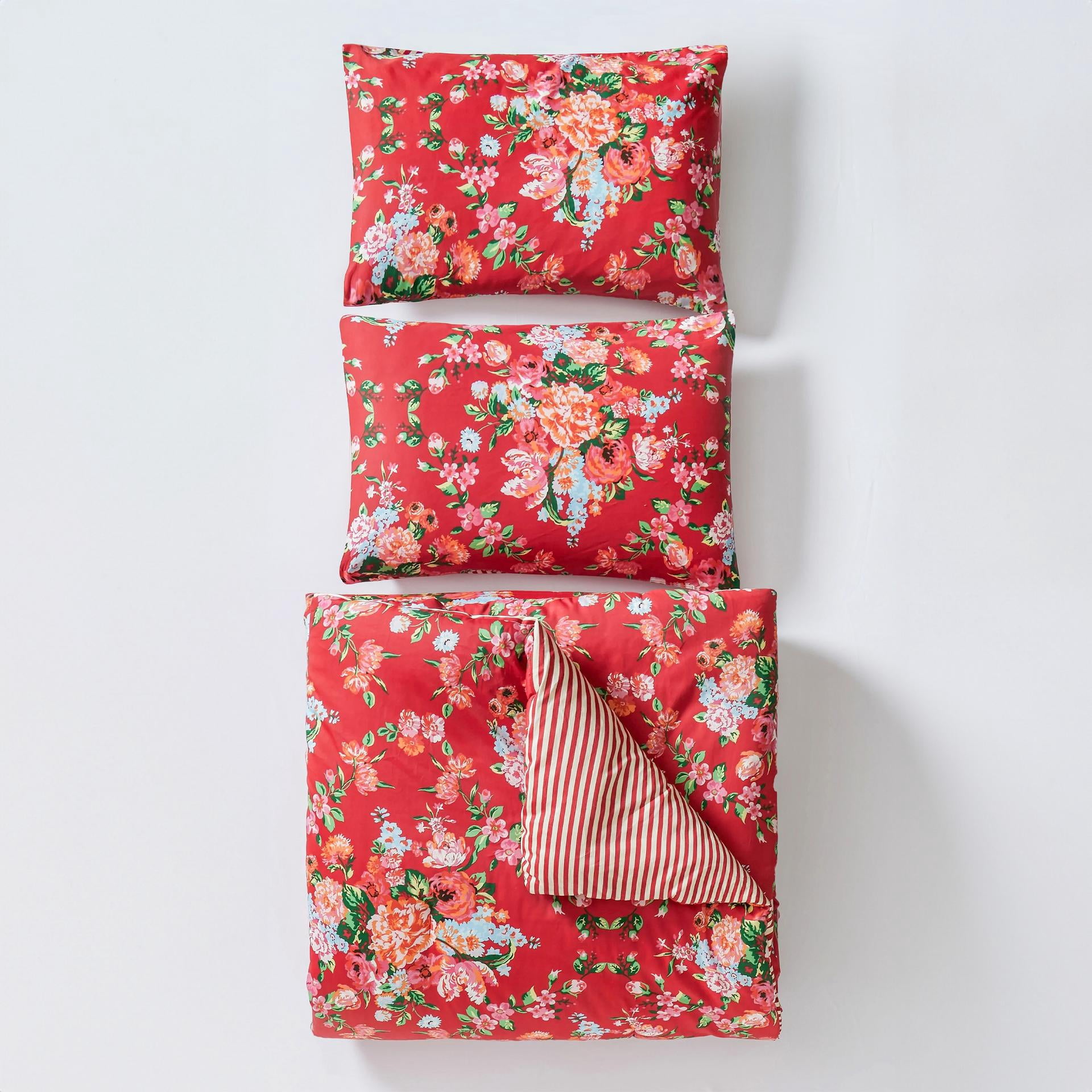 Garden Society 3-Piece Floral Reversible Comforter Set - King, All Ages