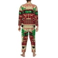 thumbnail image 5 of Bingfone Men'S Pajama Set 2 Piece Loungewear Pjs, Long Sleeve With Pajama Pants-Christmas Vintage Red Truck, 5 of 9