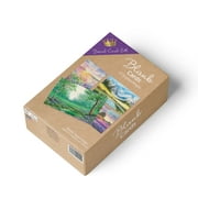 CrownJewlz Scenic Greeting Cards, Blank Inside, Set of 12 (4 Designs), 4.62" x 6.75", Envelopes Included