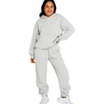 thumbnail image 6 of SPXTREME Women's Tracksuit Set 2 Piece Hoodie Sweatpants Lounge Oversized Sweatsuits Fall Outfits, 6 of 8