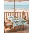 thumbnail image 2 of Outdoor Tablecloths with Umbrella Hole & Zipper, Palm Tree Monstera Tablecloth Rectangle 60x84 Inch, Sage Green White Leaf Boho Botanical Waterproof Table Cloth, Patio/Pool/Picnic Table Covers, 2 of 8
