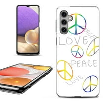 OneToughShield ® Shockproof Phone Case Compatible with Samsung Galaxy A15 5G - Love/Peace