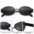 thumbnail image 4 of Gafas de Sol Retro Ovaladas DIMENSIP con Montura Dorada para Mujer y Hombre, 4 of 5