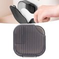 thumbnail image 4 of Wall Pen Storage Case, Seamless Sticking Hanging Rice Spoon Box Clamshell Easy To Clean Elegant With Cover For Household For Kitchen Transparent Black, 4 of 8