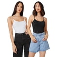 thumbnail image 1 of Pack de 2 camisetas sin mangas para mujer Pabilus Pole en blanco y negro, 1 of 3