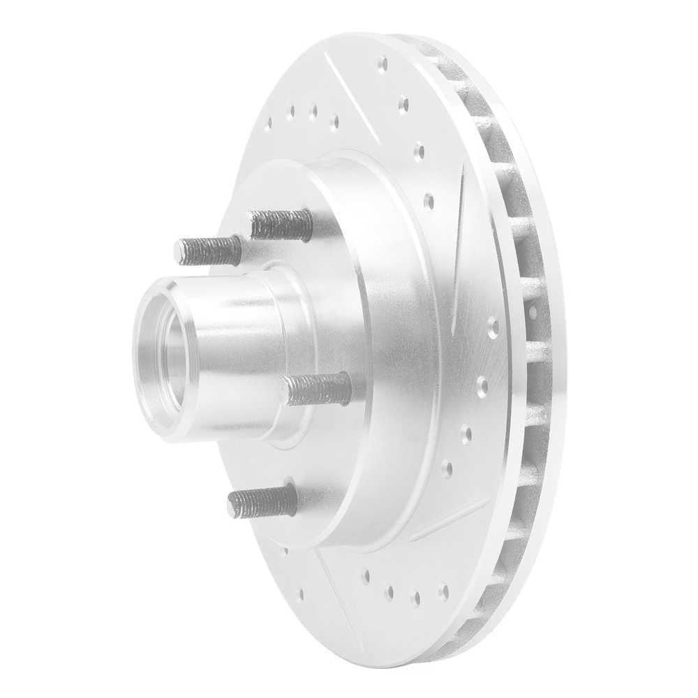 Dynamic Friction Company 631-48016R DFC Brake Rotor - Drilled And Slotted - Silver