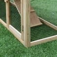 thumbnail image 3 of Resenkos Rabbit Hutch, Duck Cage Hutch,Rabbit Coop,Rabbit House 83" 2 Story Deluxe XL Wooden Rabbit Hutch Big Bunny Cage w/ Ladder and Run, 3 of 13
