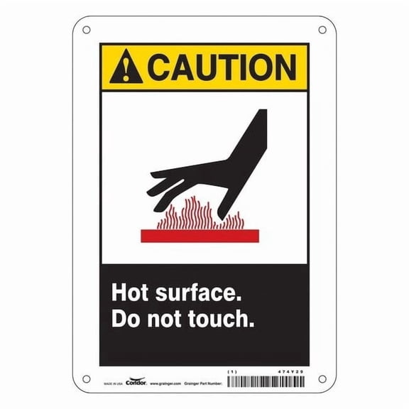 Condor Safety Sign,10 inx7 in,Aluminum 474Y29