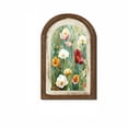 thumbnail image 2 of Abstract Colorful Floral Oval Wall Art, Bright Spring Flower Botanical Oval Framed Wall Art, Waterproof Cottage Core Home Decor for Western Farmhouse Bedroom Living Room, Home Retro Decor Products, 2 of 2