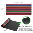 thumbnail image 6 of Desktop Mat Colorful, Desk Mouse Pad Gaming Desk Mats, Office Items Non-Slip Rubber Base Waterproof with Stitched Edges, 35.4 X 15.7 inch for Work/Game/Office/Home Mexican Stripes Style, 6 of 6